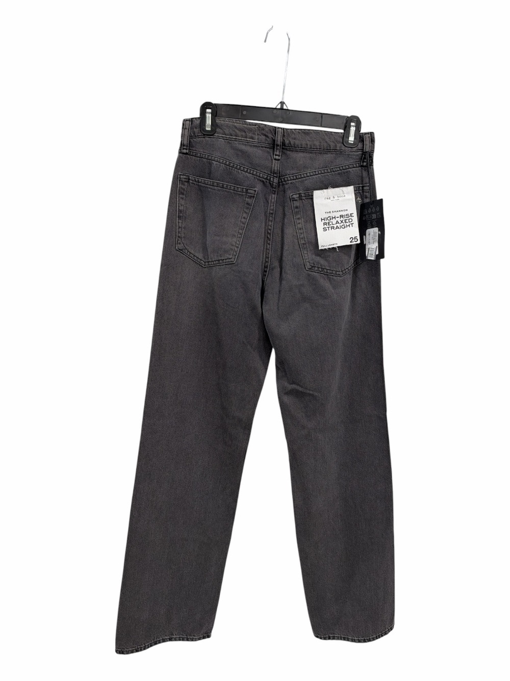 rag & bone Shannon High Waist Split Jeans — Charcoal size 25 NWT - Picture 8 of 9